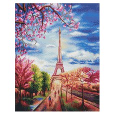iLovePainting DIY 寶石十字繡, W10 粉紅色艾菲爾鐵塔, 1個