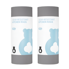 Reonheim 單張撕取式除油拋棄式菜瓜布, 灰色, 25入, 2個