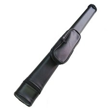 Bucarbonca撞球桿套包 橢圓形 人造皮革, 1個, 黑色