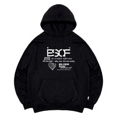 Escapefrom 白色愛心Crew系列印花連帽T恤