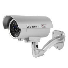 Tree LED 아이존 S9 안전 방범용 모형 감시카메라 실내외겸용 그레이, 1개