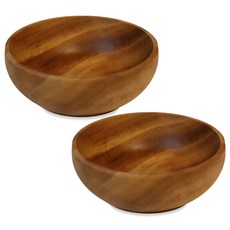 Rain Tree木質麥片碗 15cm, 混色, 2個