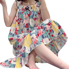 Makemine 女用高爾夫可拆卸胸墊式高級浴袍 55 x 80 x 2 cm, 油畫花, 1個