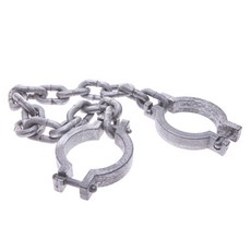 Party09 模型鎖鏈 雙腳踝, 灰色, 1個
