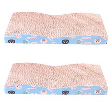 데이소이 고양이 해피 캣 평판형 스크래쳐 M, 블루, 2개