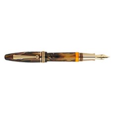 마이오라 만년필 골든에이지 금촉 14k, 캘리용1.1mm, 파이어 골드