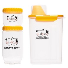 LocknLock 樂扣樂扣 寵物飼料密封保鮮罐3件組, 2.4L, 1組