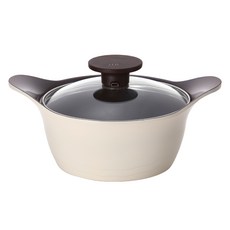 PNPOONGNYUN Maree系列雙柄牛奶鍋, 20cm, 1個, 白色