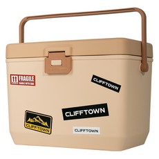 克里夫鎮 桌型冰桶, 沙棕色, 14L