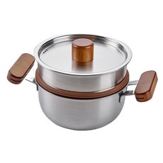 Ewigstern Rekka 迷你蒸鍋 木柄三層雙耳鍋, 16cm, 1個