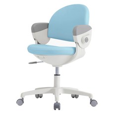 생활지음 루다 아동용 회전형 고정중심봉 오토브레이크 높이조절 의자, 스카이블루