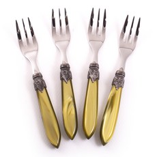 RIVADOSSI SANDRO Laula 蛋糕叉, 4個, 橄欖綠