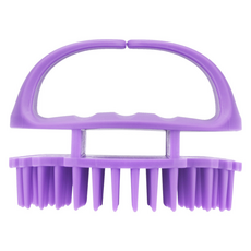 제이케이 두피 마사지용 써클브러쉬, 퍼플, 1개