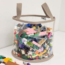 Lavi bebe EZ 透明玩具整理盒 玩具樂高收納籃 收納盒, 1個, 單一顏色