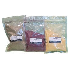 手工皂粉末 100g x 3件組, 草綠色, 黃色, 紫色, 1個