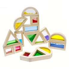 Kes.B 堅固透明圖形積木組, 混合顏色, 1個