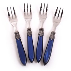 RIVADOSSI SANDRO Laula 蛋糕叉, 4個, 藍色