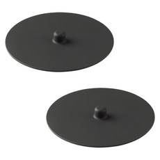 플라이토 국산 실리콘 펌킨 컵뚜껑, 블랙, 2개