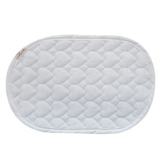 AiRabbit 嬰兒雙面吸汗墊 寶寶枕墊 無固定帶, 愛心 杜拉倫, 1個