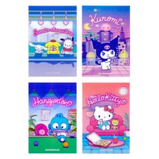 三麗鷗感性小物 3D立體明信片, 4個, 隨機出貨