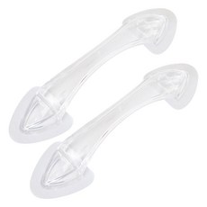 MONACO OLIVE 免鑽孔透明門把手, 2個, 透明