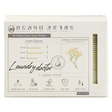 LaundryDoctor 烘衣機片衣物柔軟劑 小蒼蘭香, 40入, 1組
