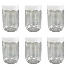 Draw Life 冰箱整理PET圓形空瓶, 500ml, 6個