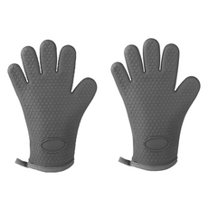 솔브리빙 실리콘 주방용 내열장갑, 그레이, 1개