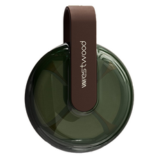 westwood pill box Make Mine 掛環式多重密封防水防潮防塵攜帶型藥盒 棕綠色, 1個