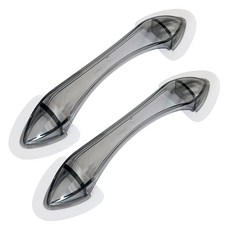 모나코올리브 무타공 클리어 문 손잡이, 그레이, 2개