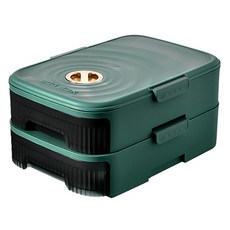 Block Mart 多層雞蛋收納盒 2層, 1個, 綠色