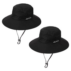 Reivan 男女通用 網眼登山帽 2入, 黑色 + 黑色