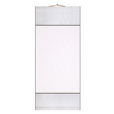 MaDaKkuMi 高級絲綢室內裝飾掛軸掛架 14 大型 韓紙白, 1個