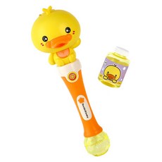 Kes.B 運動歡樂鴨旋律泡泡棒, 1個, 黃色