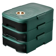 블럭마트 다층 계란보관함 3단, 그린, 1개