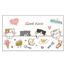 Block Mart 廚房防水瓷磚牆壁貼紙 type8, 1個