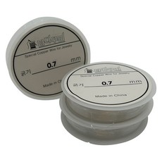 MaDaKkuMi 串珠工藝 DIY 製作材料 彈力線 0.7mm, 透明, 3個