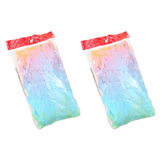 正月市場彩虹漸變派對簾 1*2m, 4型, 2個