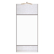 마다꾸미 고급 실크 인테리어 족자 걸이 01 소형 플레인, 1개