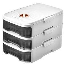 블럭마트 다층 계란보관함 3단, 화이트, 1개