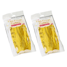 正月市集 馬卡龍婚禮派對窗簾 1 x 2 m, 黃色, 2個