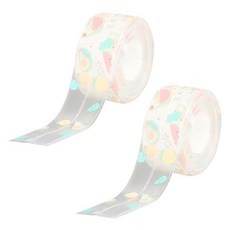 블럭마트 투명 디자인 테이프 type1, 2개