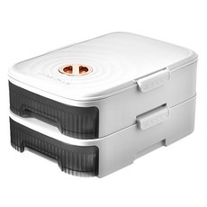 블럭마트 다층 계란보관함 2단, 화이트, 1개