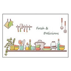 블럭마트 주방시트지 방수 타일 벽 스티커 type10, 1개