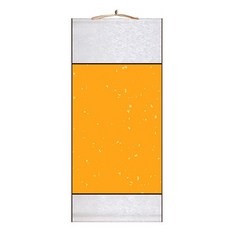 MaDaKkuMi 高級絲綢室內裝飾掛軸 05 小型 黃色, 1個