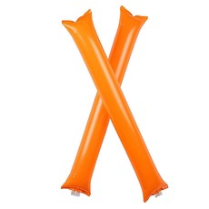 文具談 彩色棒狀氣球 棒球場加油棒 2入, 40個, 26 橘色