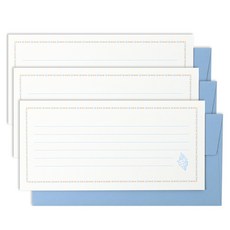 페이퍼리안 니어앤디어 레터 편지지 세트, 소라고둥, 3세트