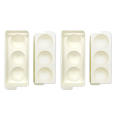 퀸스리빙 아이스 트레이 3구, 화이트, 2개