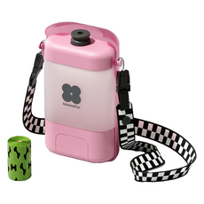 MewooFun 喵乎汪也 狗狗散步便攜式大容量水瓶, 粉紅色, 1個