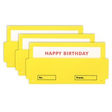 PAPERIAN 信箱卡片組, 生日, 3個